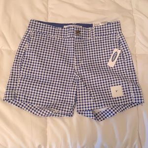 Old Navy Blue Checked Shorts
